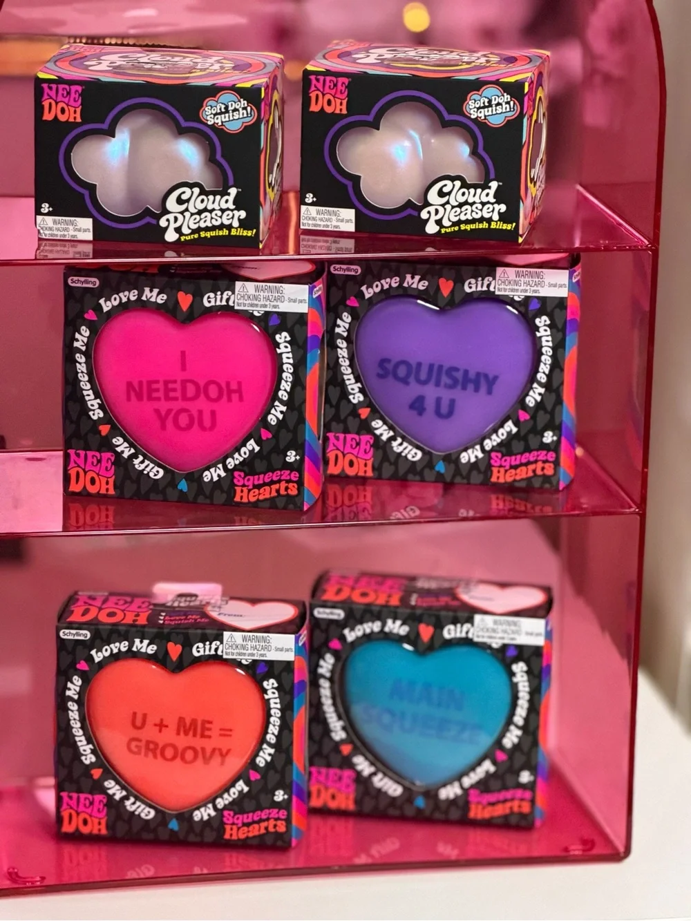 AUTHENTIC NEEDOH BUNDLE , SQUEEZE HEARTS 💕 RARE.. & CLOUD PLEASER NWT